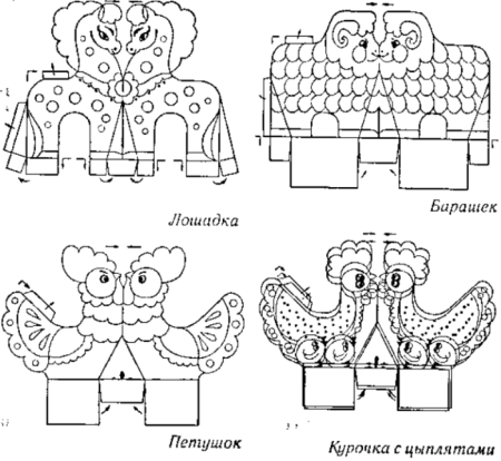 Фигурки из бумаги