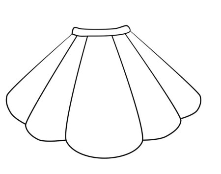 Юбка раскраска