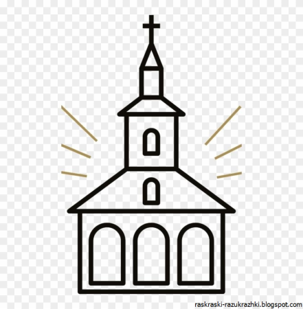 Храм раскраска для детей