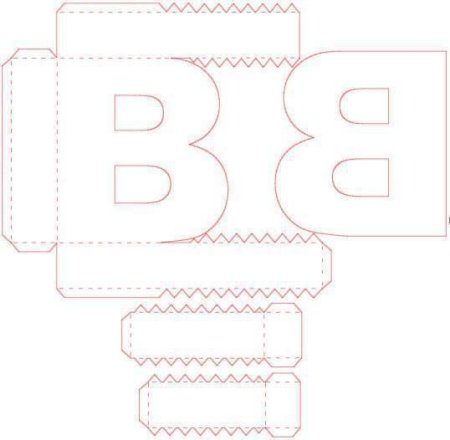 Буквы объемные шаблон