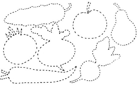 Рисование по контуру для детей