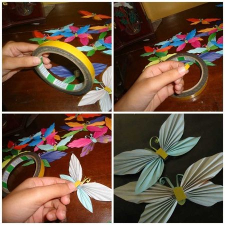Поделки из цветной клейкой бумаги