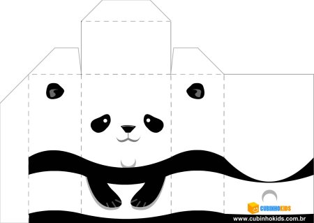 Распечатка коробочки для подарка черно белая