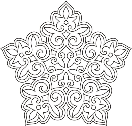 Орнамент для вырезания из бумаги