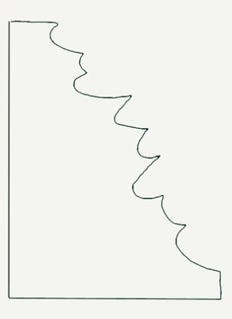 Листья гармошкой трафареты