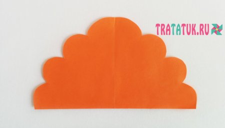 Трафарет листик гармошкой