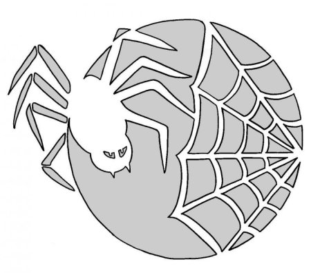 Spider трафарет