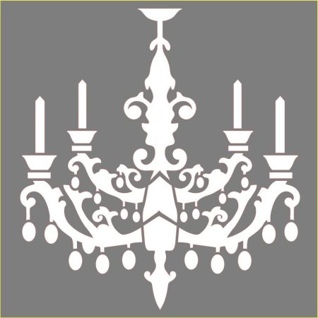 Люстра трафарет
