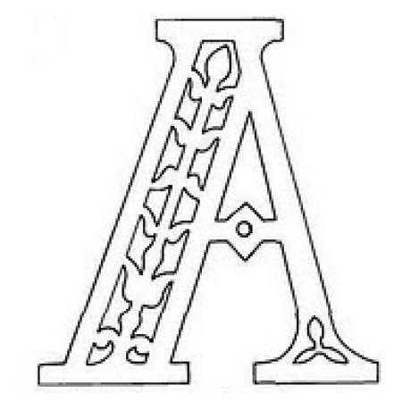 Вытынанки буквы