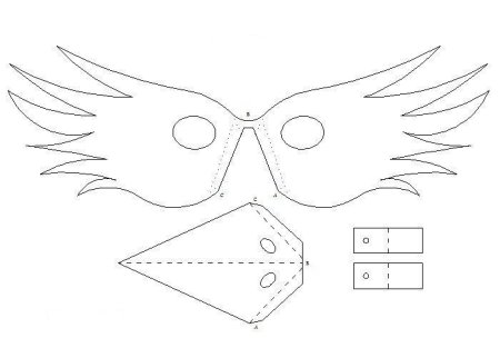 Маска клюв вороны