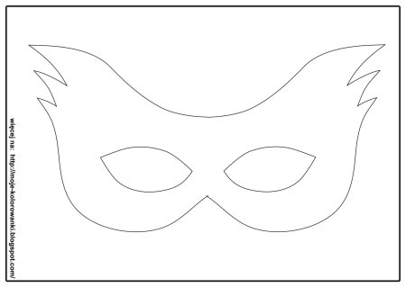 Трафареты маски вороны из бумаги (45 фото)
