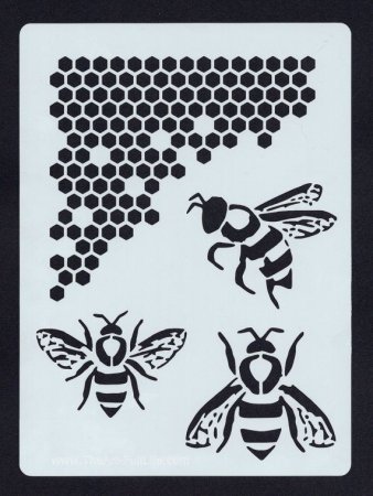 Трафареты пчелиный сот из бумаги (47 фото)