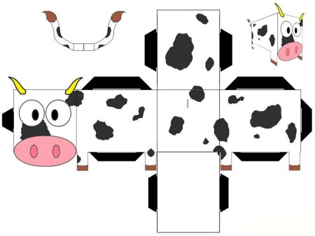 Развертки бумажных игрушек для детей