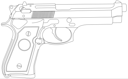 Beretta 92 чертеж