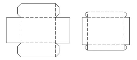 Чертеж коробочки из картона с крышкой своими руками
