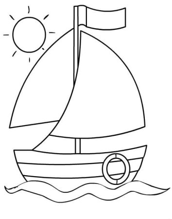 Кораблик рисунок