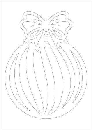 Елочные игрушки раскраска