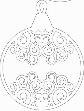 Трафареты новогодних игрушек