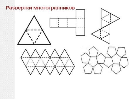 Развертки полуправильных многогранников