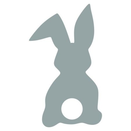 Трафарет зайчика для вырезания