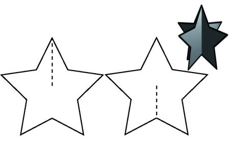 Трафареты звезд из бумаги схема (49 фото)
