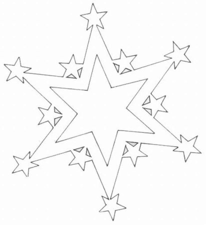 Трафареты на окна новогодние звезды