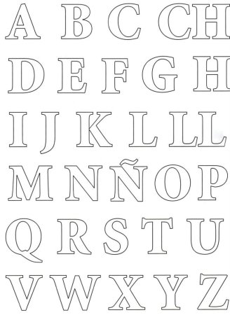 Трафареты алфавита английского для вырезания из бумаги (45 фото)