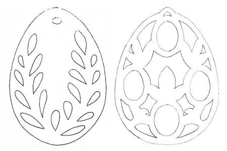 Вытынанки пасхальные яйца