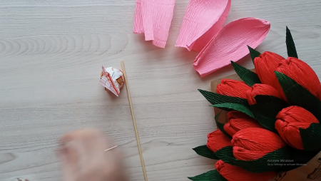 Тюльпаны из бумаги своими руками