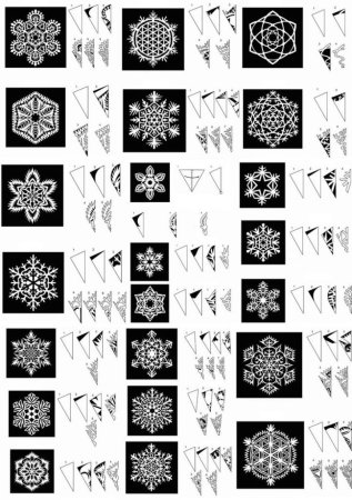 Красивые снежинки из бумаги схемы для вырезания