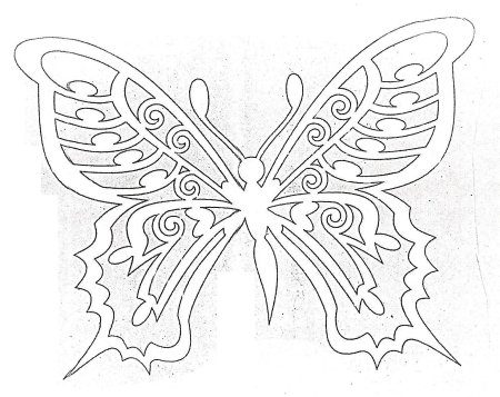 Ажурные бабочки для вырезания