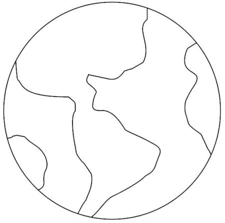 Трафарет земли для вырезания