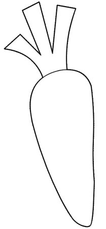 Трафарет морковки