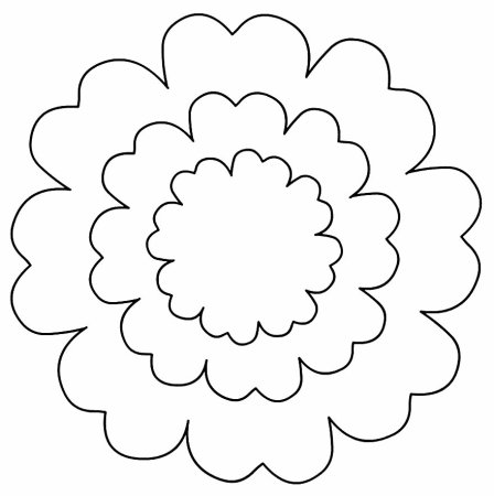 Трафареты для объемных цветов