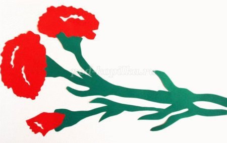 Гвоздика вытынанка к 9 мая