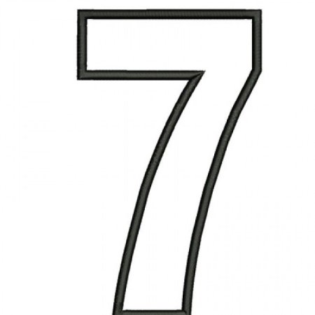 Трафаретная цифра 7