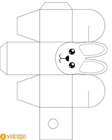 Коробочки шаблоны для печати черно белая