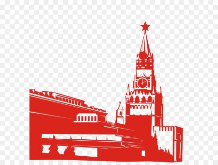 Спасская башня Кремля силуэт