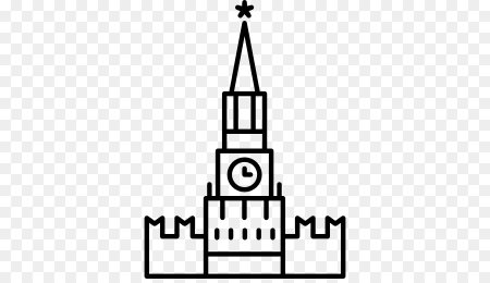 Спасская башня Кремля вектор