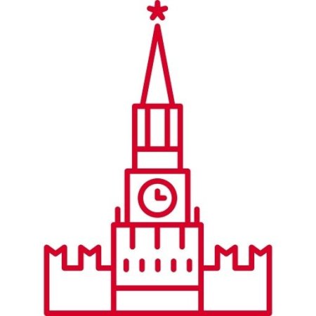 Спасская башня Кремля схематично
