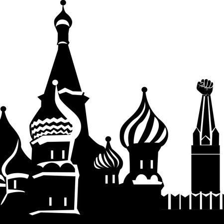 Собор Василия Блаженного силуэт
