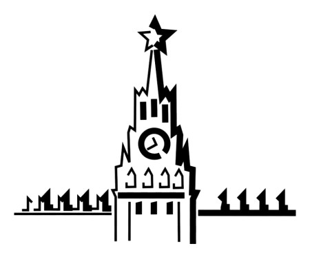 Спасская башня Кремля силуэт