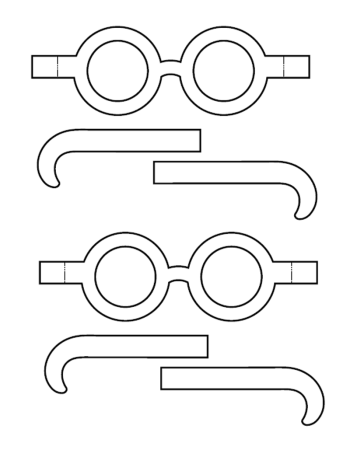 Очки шаблон
