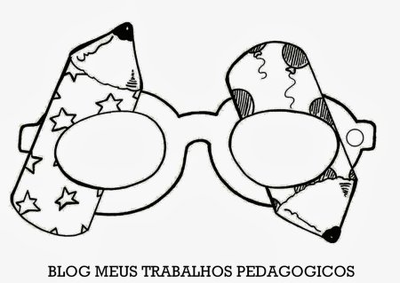 Трафарет маска очки для ребенка