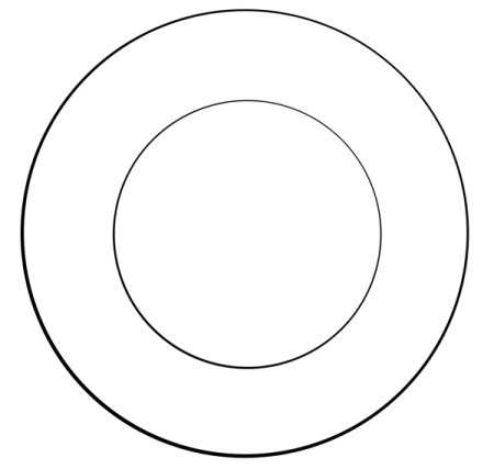 Тарелка раскраска