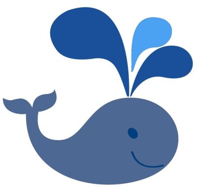 Китенок трафарет