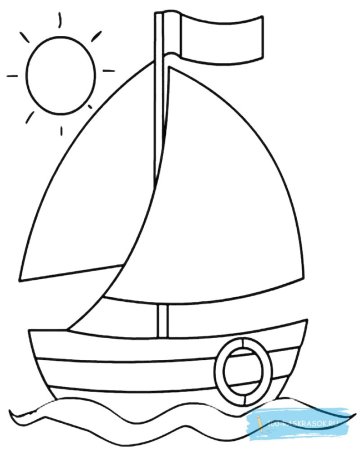 Кораблик рисунок