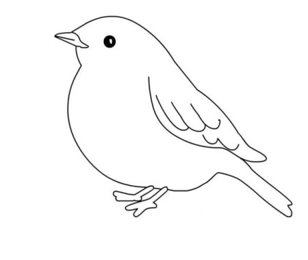 Трафареты птицы для малышей