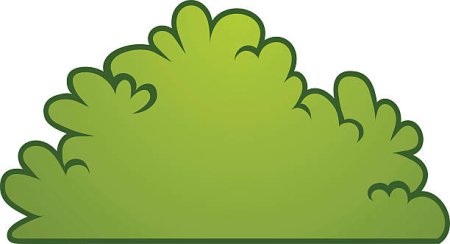 Кусты из цветной бумаги