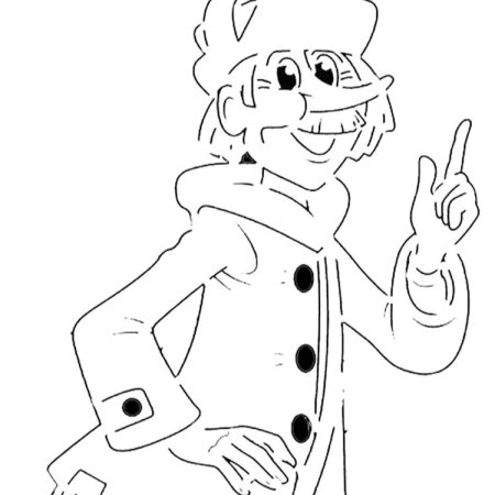 Почтальон Печкин раскраска